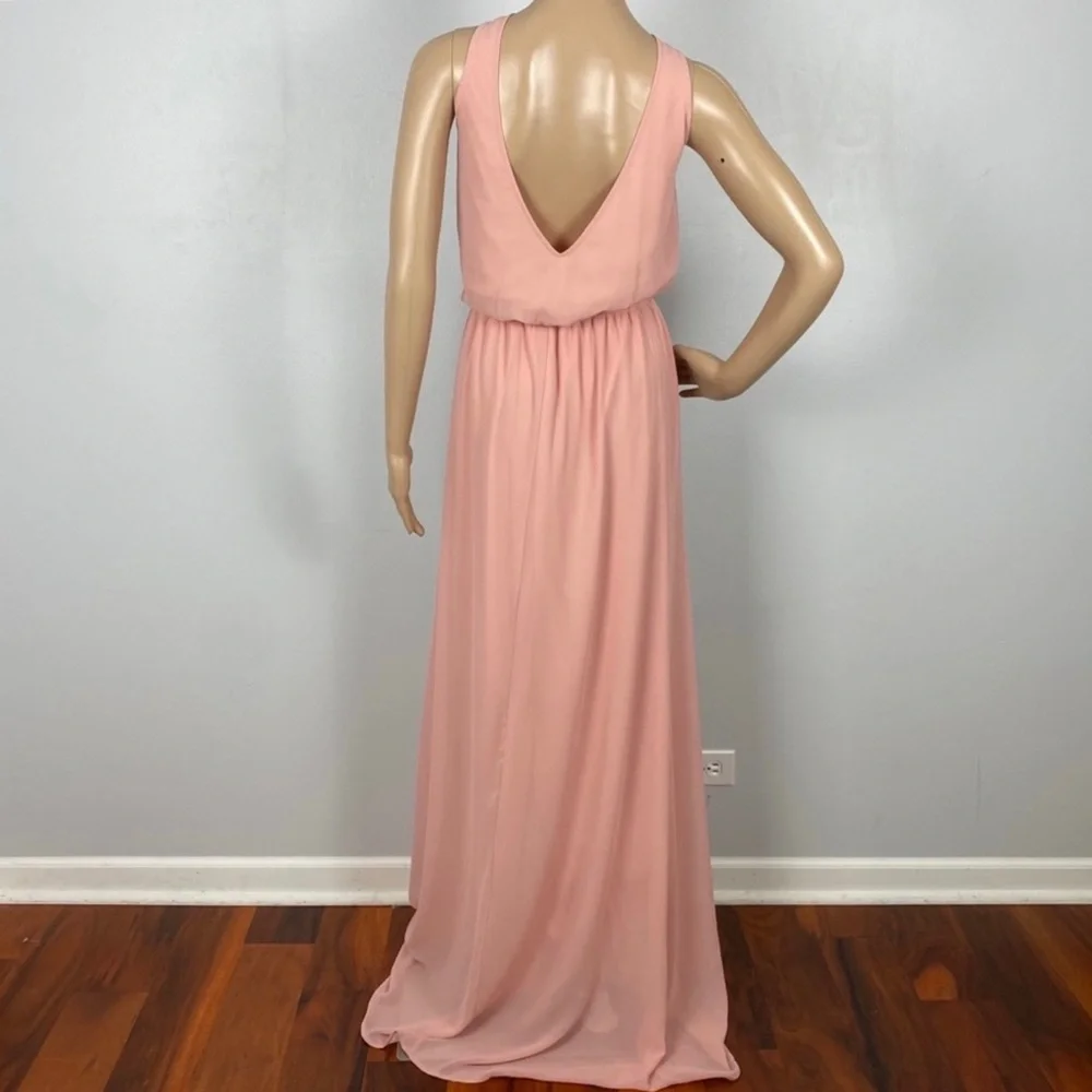 SHOW ME YOUR MUMU PINK V-NECK MAXI DRESS - Picture 8 of 9
